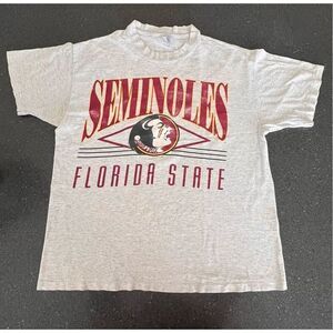 Florida State University FSU Seminoles single stitch T-shirt made in USA size L